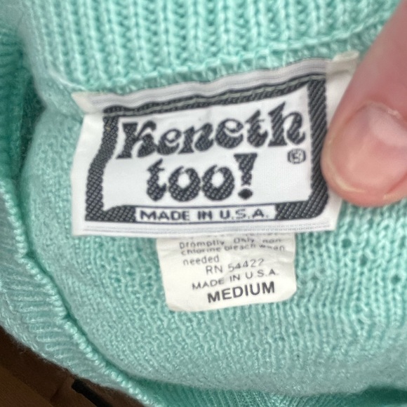 Vintage Keneth Too! Medium Short Sleeved Sweater - Picture 2 of 4